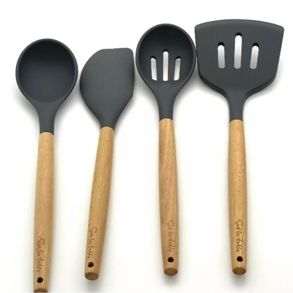 Sur la table- 4 piece silicone utensil set